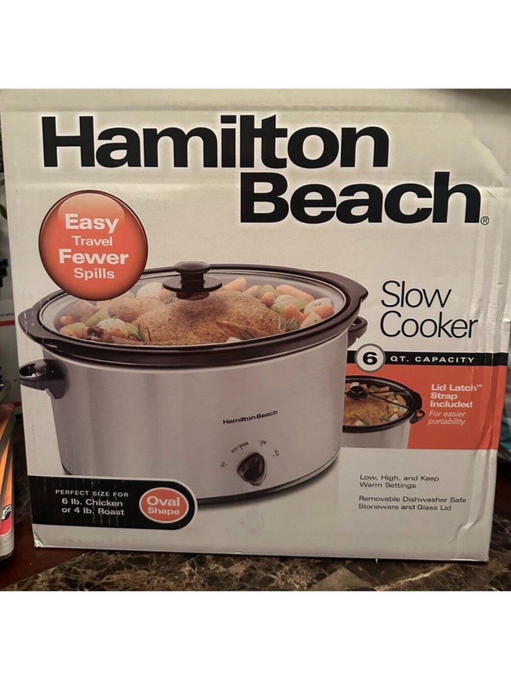 Hamilton Beach slow cooker 6Qt. capacity